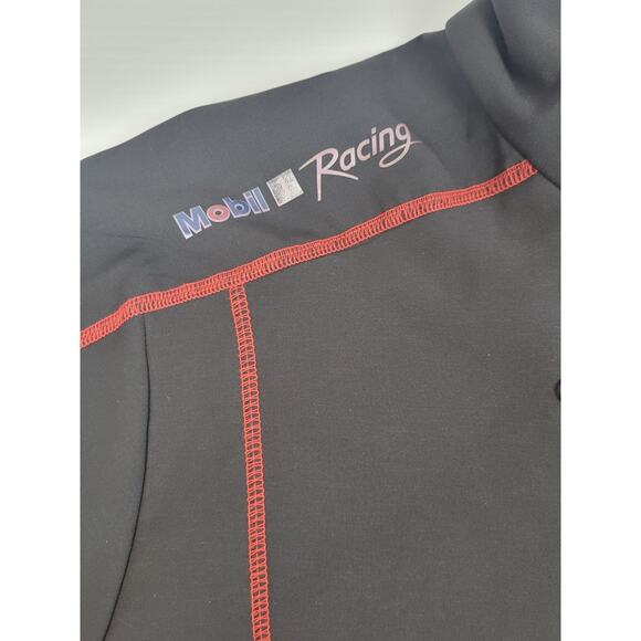 Boardroom Mobil 1 Racing Jacket Black Red Full Zip Pegasus Logo Two Tone Medium - Picture 3 of 12